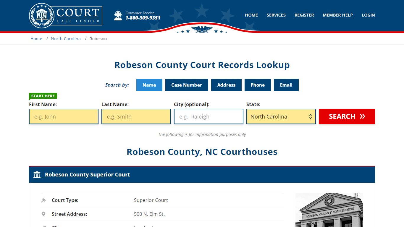 Robeson County Court Records | NC Case Lookup